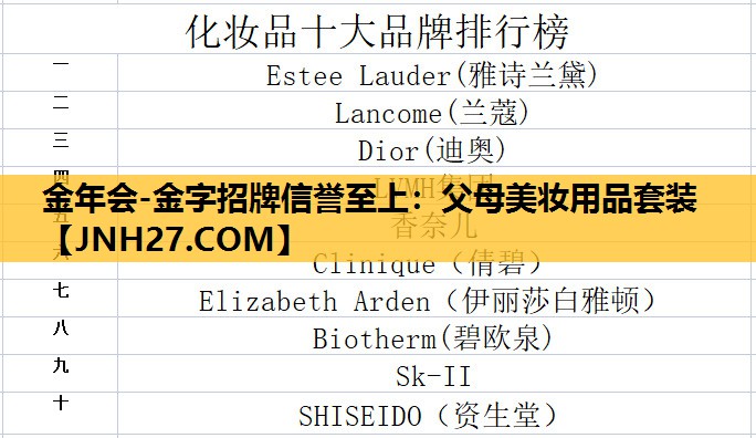 父母美妆用品套装